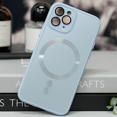 Чохол TPU+Glass Sapphire Midnight with Magnetic Fit для Apple iPhone 14 Pro Max (6.7") Блакитний / Blue