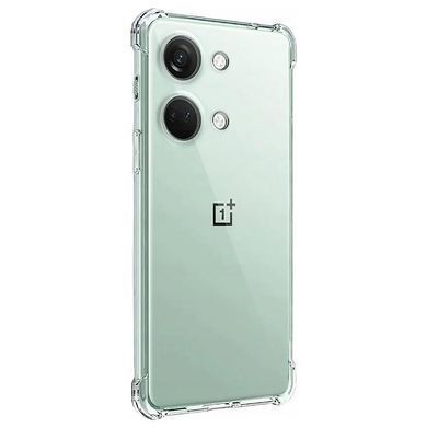 TPU чехол GETMAN Ease logo усиленные углы Full Camera для OnePlus Nord 3 Бесцветный (прозрачный)