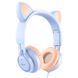 Накладные наушники Hoco W36 Cat ear Dream Blue фото 1