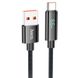 Дата кабель Hoco U125 Benefit 5A USB to Type-C (1.2m) Black фото 1