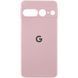 Чохол Silicone Cover Lakshmi Full Camera (AAA) with Logo для Google Pixel 7 Pro Рожевий / Pink Sand фото 1
