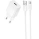 МЗП Borofone BAS71A Source 10.5W (1USB-A) + кабель USB to Type-C White фото 1