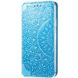 Кожаный чехол книжка GETMAN Mandala (PU) для Xiaomi Redmi Note 10 / Note 10s Синий фото 1