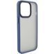 TPU+PC чехол Metal Buttons для Apple iPhone 14 / 13 (6.1") Синий / Navy Blue фото 2