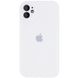 Чохол Silicone Case Full Camera Protective (AA) для Apple iPhone 12 (6.1") Білий / White фото 1