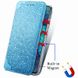 Кожаный чехол книжка GETMAN Mandala (PU) для Xiaomi Redmi Note 10 / Note 10s Синий фото 5