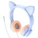 Накладные наушники Hoco W36 Cat ear Dream Blue фото 2