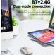 Мышь беспроводная Hoco GM29 Mysterios Bluetooth + 2.4G Space White фото 2