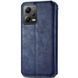 Шкіряний чохол книжка GETMAN Cubic (PU) для Xiaomi Poco X5 5G / Redmi Note 12 5G Синій фото 2
