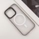 TPU+PC чохол Blueo Skin Friendly Frosted with Magnetic Fit для Apple iPhone 15 Pro Max (6.7") Сірий / Grey фото 3