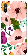 Чехол itsPrint Акварельные цветы для Xiaomi Redmi 9A