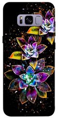 Чехол itsPrint Flowers on black для Samsung G955 Galaxy S8 Plus