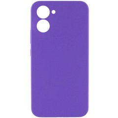 Чохол Silicone Cover Lakshmi Full Camera (AAA) для Realme C33 Фіолетовий / Amethyst