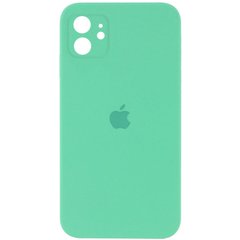 Чохол Silicone Case Square Full Camera Protective (AA) для Apple iPhone 11 (6.1") Зелений / Spearmint