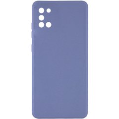 Силиконовый чехол Candy Full Camera для Samsung Galaxy A31 Голубой / Mist blue