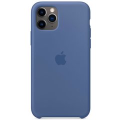 Чохол Silicone case (AAA) для Apple iPhone 11 Pro Max (6.5") Синій / Linen Blue