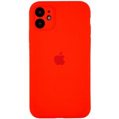 Чехол Silicone Case Full Camera Protective (AA) для Apple iPhone 12 (6.1") Красный / Red