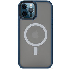 TPU+PC чохол Metal Buttons with MagSafe для Apple iPhone 14 Pro (6.1") Синій