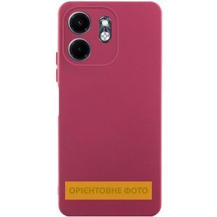 Чохол TPU GETMAN Liquid Silk Full Camera для Xiaomi Redmi A5 / Poco C71 Бордовий / Marsala