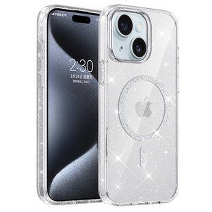 Чехол TPU Eclipse Sparkle (MagFit) для Apple iPhone 14 / 13 (6.1") Clear