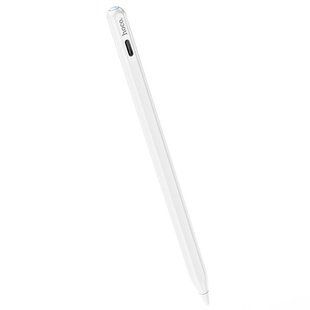 Уцінка Стілус Hoco GM112 Intelligent anti-lost active capacitive pen with digital display for iPad Відкрита упаковка / White