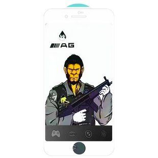 Защитное стекло 5D Anti-static Matte (тех.пак) для Apple iPhone 7 / 8 / SE (2020) (4.7") Белый