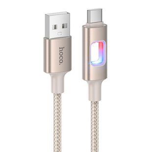 Дата кабель Hoco U144 New USB to Type-C 3A (1.2m) Gold