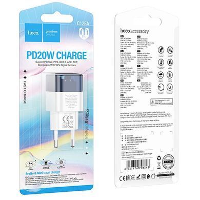 МЗП Hoco C125A Transparent 1C PD20W Transparent blue
