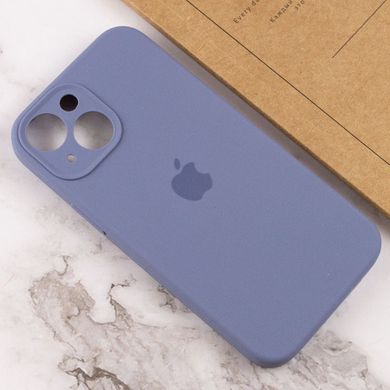 Чехол Silicone Case Full Camera Protective (AA) для Apple iPhone 15 Plus (6.7") Серый / Lavender Gray