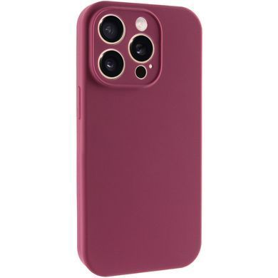 Чехол Silk Full Camera Protective (AA) NO LOGO для Apple iPhone 14 Pro (6.1") Бордовый / Plum