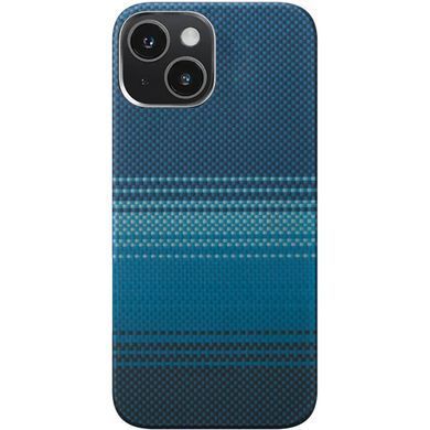 Чехол PC Carbon Protection Slim with MagSafe для Apple iPhone 15 (6.1") Blue