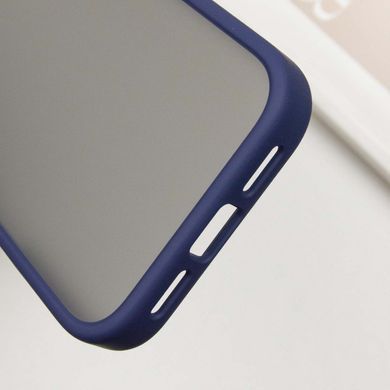 TPU+PC чехол Metal Buttons для Apple iPhone 16 Pro Max (6.9") Синий