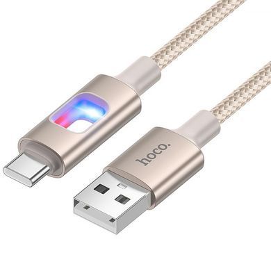 Дата кабель Hoco U144 New USB to Type-C 3A (1.2m) Gold