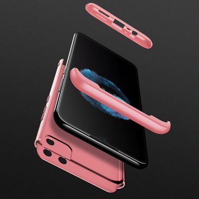 Пластиковая накладка GKK LikGus 360 градусов (opp) для Realme C11 (2020) Розовый / Rose Gold