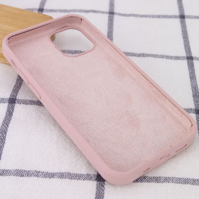 Чехол Silicone Case Full Protective (AA) для Apple iPhone 12 Pro Max (6.7") Розовый / Pink Sand