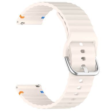 Силиконовый ремешок Wavy для Smart Watch 20mm Antique White