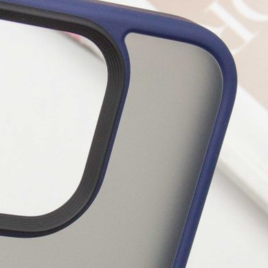 TPU+PC чехол Metal Buttons для Apple iPhone 16 Pro Max (6.9") Синий