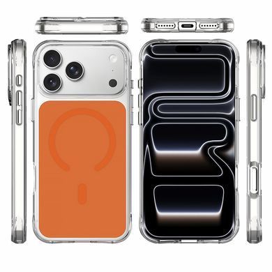 Чехол TPU+PC Space Pure Color with Magnetic Fit для Apple iPhone 17 Pro Max / 18 Pro Max (6.9") Orange