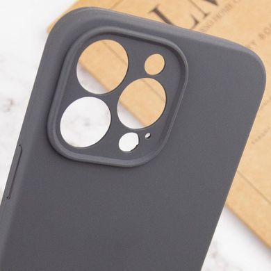 Чехол Silk Full Camera Protective (AA) NO LOGO для Apple iPhone 15 Pro (6.1") Серый / Dark Gray
