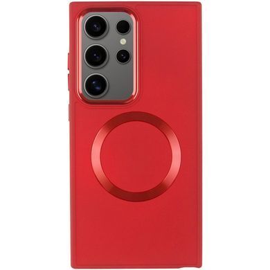 TPU чохол Bonbon Metal Style with Magnetic Fit для Samsung Galaxy S24 Ultra Червоний / Red