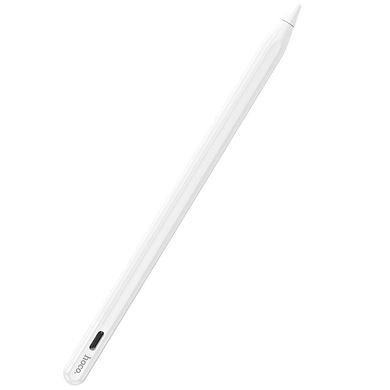 Уцінка Стілус Hoco GM112 Intelligent anti-lost active capacitive pen with digital display for iPad Відкрита упаковка / White