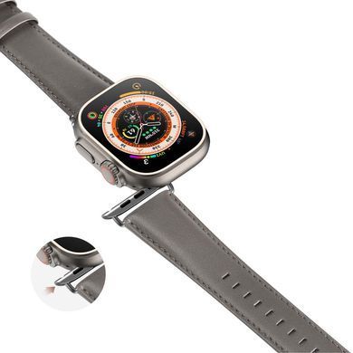 Ремінець Dux Ducis Leather Strap Classic для Apple Watch 38/40/41/42mm(ser.10) Grey