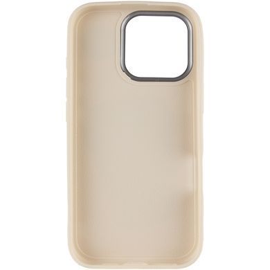 Чехол TPU Leather Toys для Apple iPhone 16 Pro (6.3") Coffee / Sand