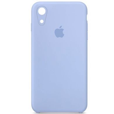 Чохол Silicone Case Square Full Camera Protective (AA) для Apple iPhone XR (6.1") Блакитний / Lilac Blue