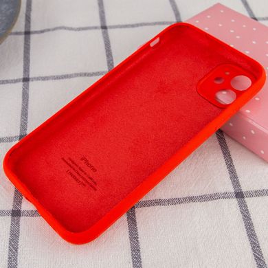Чохол Silicone Case Full Camera Protective (AA) для Apple iPhone 12 (6.1") Червоний / Red