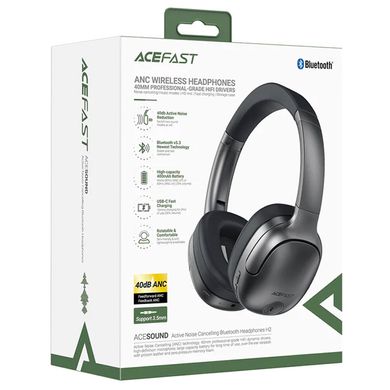 Накладні бездротові навушники Acefast H2 Black