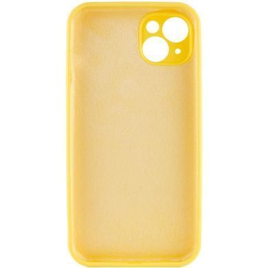 Чехол Silk Full Camera Protective (AA) NO LOGO для Apple iPhone 15 (6.1") Желтый / Yellow