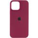 Чехол Silicone Case Full Protective (AA) для Apple iPhone 14 (6.1") Бордовый / Maroon фото 1