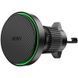 Автотримач з БЗП WIWU CH-325 Warriors Qi2 15W (air outlet) Black фото 3