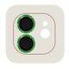 Захисне скло Metal Shine на камеру (в упак.) для Apple iPhone 12 / 12 mini / 11 Салатовий / Green